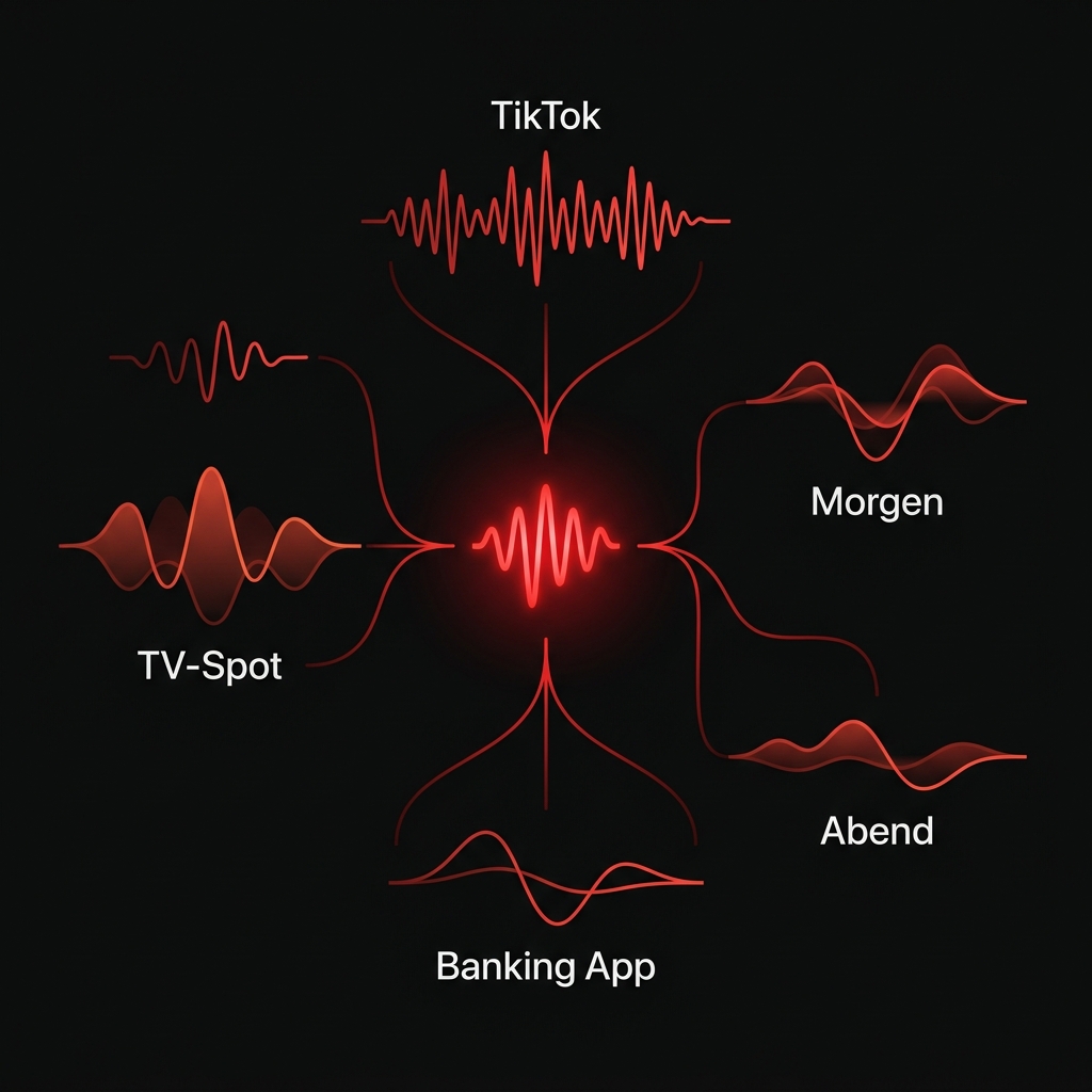 Adaptive Sound Identities: Eine Klang-DNA, viele Ausdrucksformen – TikTok, Banking App, TV-Spot, Morgen und Abend