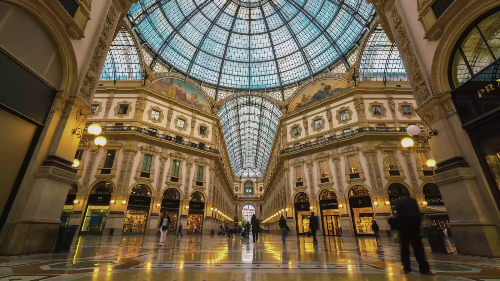 Galleria Vittorio Emanuele in Mailand, Standbild aus dem Imagefilm der DZB BANK